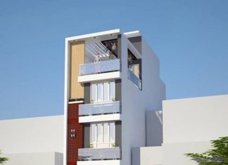 Những mẫu nhà ống 5 tầng có thang máy hiện đại